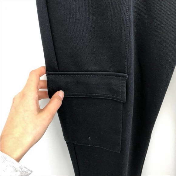 Anthropologie The Essential Slim Black Cargo Pants - Picture 4 of 10